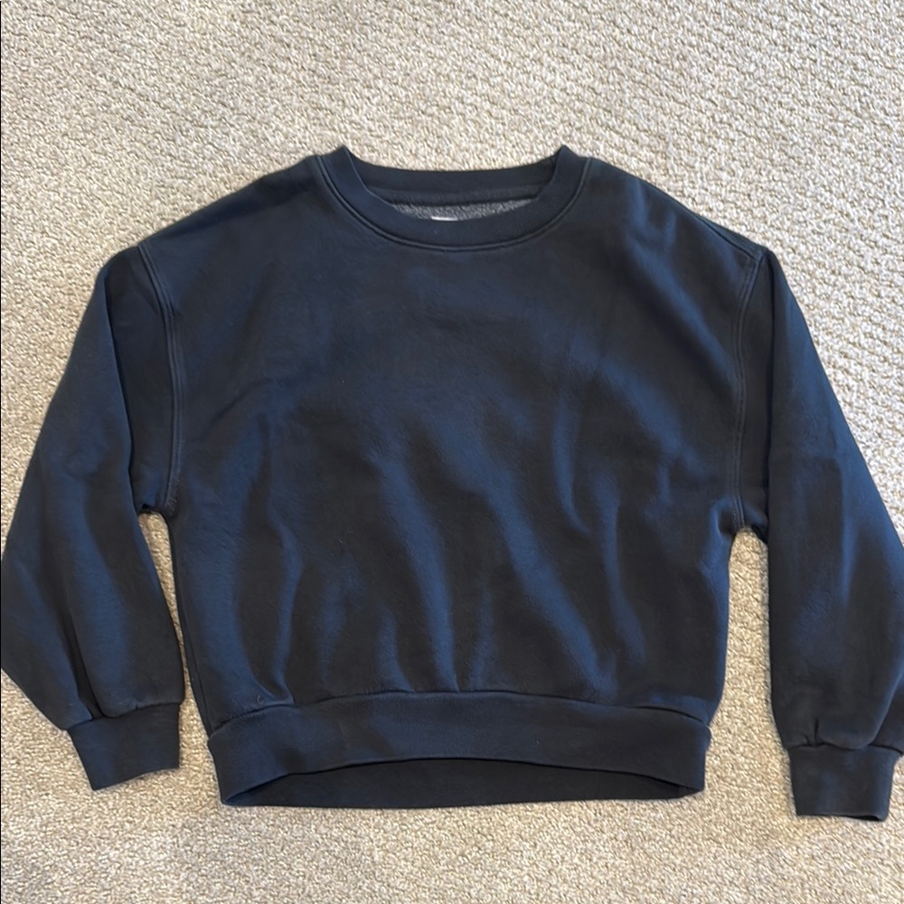 Girls GAP Black Crewneck Sweatshirt